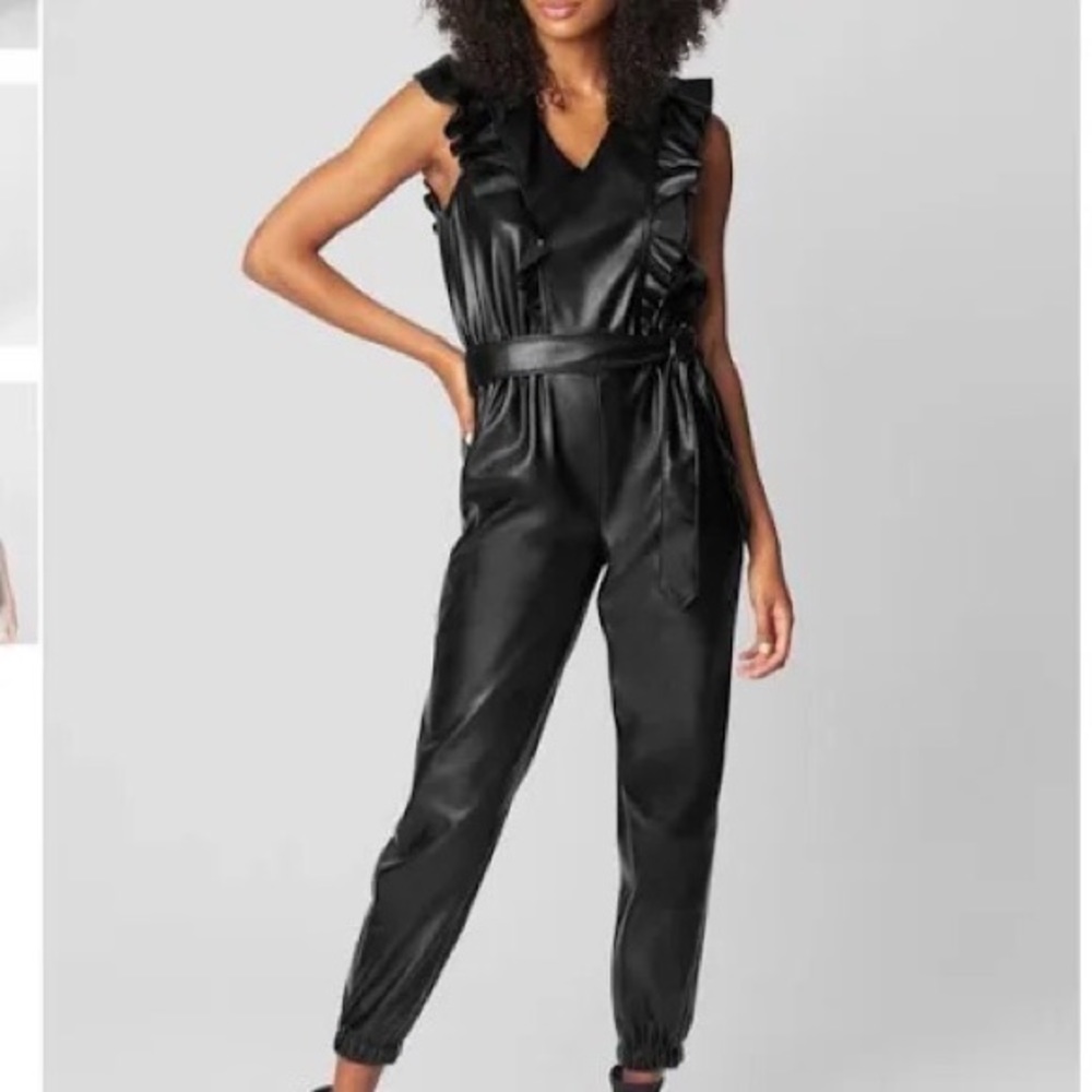 Faux Leather BLANKNYC Jumpsuit Size Small. Never worn.
